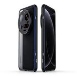 For Xiaomi 15 Ultra Aurora Series Lens Protector + Metal Frame Phone Case(Black Blue)
