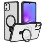 For Samsung Galaxy A05 Skin Feel Magnetic Holder MagSafe Phone Case(Frosted)