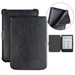 For Pocketbook B606 628 633 632 627 616 Crazy Horse Texture TPU Leather Smart Tablet Case(Black)