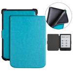 For Pocketbook B606 628 633 632 627 616 Crazy Horse Texture TPU Leather Smart Tablet Case(Blue)