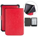 For Pocketbook B606 628 633 632 627 616 Crazy Horse Texture TPU Leather Smart Tablet Case(Red)