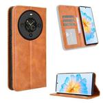 For Fossibot S3 Pro Magnetic Buckle Retro Texture Leather Phone Case(Brown)