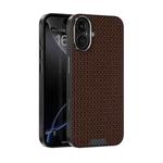 For iPhone 16 Plus ABEEL Ruyi Pattern 6D Micro Relief MagSafe Leather Phone Case(Brown)