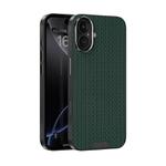For iPhone 16 Plus ABEEL Ruyi Pattern 6D Micro Relief MagSafe Leather Phone Case(Green)