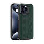 For iPhone 13 Pro Max ABEEL Ruyi Pattern 6D Micro Relief MagSafe Leather Phone Case(Green)