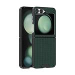 For Samsung Galaxy Z Flip5 5G ABEEL Ruyi Pattern 6D Micro Relief MagSafe Leather Phone Case(Green)