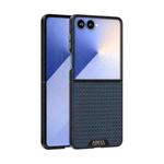 For Samsung Galaxy Z Flip7 5G ABEEL Ruyi Pattern 6D Micro Relief MagSafe Leather Phone Case(Blue)