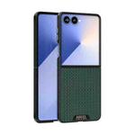 For Samsung Galaxy Z Flip7 5G ABEEL Ruyi Pattern 6D Micro Relief MagSafe Leather Phone Case(Green)