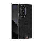 For Samsung Galaxy Z Fold7 5G ABEEL Ruyi Pattern 6D Micro Relief MagSafe Leather Phone Case(Black)