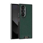 For Samsung Galaxy Z Fold7 5G ABEEL Ruyi Pattern 6D Micro Relief MagSafe Leather Phone Case(Green)
