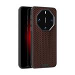 For Huawei Mate 60 RS Ultimate ABEEL Ruyi Pattern 6D Micro Relief Leather Phone Case(Brown)