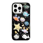 For iPhone 14 Pro Epoxy Acrylic Hybrid TPU Phone Case(Ocean Shell Crab)
