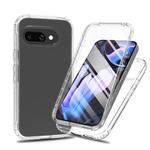For Google Pixel 9a Full Body Shockproof Clear Gradient Phone Case with PET Film(Transparent)