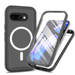 For Google Pixel 9a Starry Sky Solid Color Series MagSafe Phone Case with PET Film(Black)