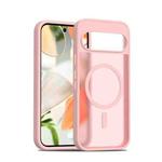 For Google Pixel 9 / 9 Pro Skin Feel TPU Hybrid PC MagSafe Phone Case(Pink)