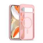 For Google Pixel 9 Pro XL Skin Feel TPU Hybrid PC MagSafe Phone Case(Pink)