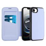 For iPhone 16e Magnetic Armor Series RFID Card Slots Leather Phone Case(Purple)