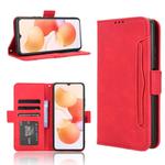 For Cubot A10 Skin Feel Calf Texture Card Slots Leather Phone Case(Red)