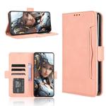 For Cubot Max 5 Skin Feel Calf Texture Card Slots Leather Phone Case(Pink)