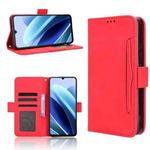 For Cubot A40 Skin Feel Calf Texture Card Slots Leather Phone Case(Red)