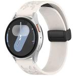22mm Kalebol Universal Leopard Print Magnetic Folding Buckle Silicone Strap(Starlight)