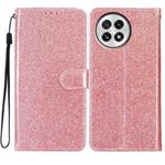 For OnePlus 13 Glitter Powder Flip Leather Phone Case(Rose Gold)