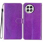 For OnePlus 13 Glitter Powder Flip Leather Phone Case(Purple)