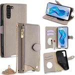 For ZTE Nubia S 5G A403ZT Crossbody Chain Fishtail Litchi Leather Phone Case(Grey)