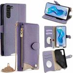For ZTE Nubia S 5G A403ZT Crossbody Chain Fishtail Litchi Leather Phone Case(Purple)