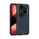 For Huawei Pura 80 Ultra 5G ABEEL Ruyi Pattern 6D Micro Relief MagSafe Leather Phone Case(Blue)