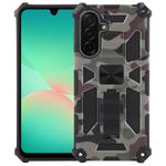 For Samsung Galaxy A26 5G Camouflage Armor Kickstand TPU Hybrid PC Magnetic Phone Case(Army Green)
