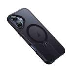 For iPhone 16 Rotating Bar Holder Magnetic MagSafe Phone Case(Black)
