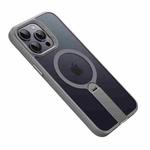 For iPhone 15 Pro Max Rotating Bar Holder Magnetic MagSafe Phone Case(Grey)