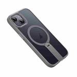For iPhone 15 Rotating Bar Holder Magnetic MagSafe Phone Case(Grey)