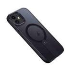 For iPhone 12 Rotating Bar Holder Magnetic MagSafe Phone Case(Black)