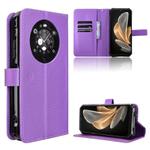 For Fossibot F109 Diamond Texture Leather Phone Case(Purple)