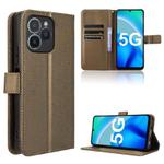 For Fossibot S1 5G Diamond Texture Leather Phone Case(Brown)
