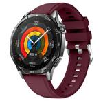 Kalebol 22mm Universal Silicone Watch Strap(Wine Red)