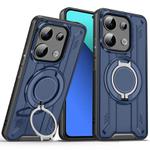 For Redmi Note 13 4G Rotating Ring Holder Magnetic MagSafe Phone Case(Blue)