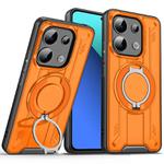 For Redmi Note 13 4G Rotating Ring Holder Magnetic MagSafe Phone Case(Orange)
