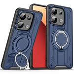 For Redmi Note 13 Pro 4G Rotating Ring Holder Magnetic MagSafe Phone Case(Blue)