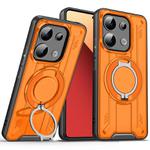 For Redmi Note 13 Pro 4G Rotating Ring Holder Magnetic MagSafe Phone Case(Orange)