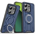 For Redmi Note 13 Pro 5G Rotating Ring Holder Magnetic MagSafe Phone Case(Blue)