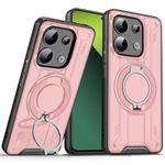 For Redmi Note 13 Pro 5G Rotating Ring Holder Magnetic MagSafe Phone Case(Pink)