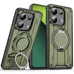 For Redmi Note 13 Pro 5G Rotating Ring Holder Magnetic MagSafe Phone Case(Green)