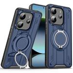 For Redmi Note 14 5G Rotating Ring Holder Magnetic MagSafe Phone Case(Blue)