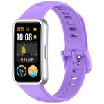 For Huawei Band 10 / 9 / 8 Kalebol Colorful Buckle Silicone Watch Strap(lilac)