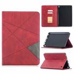 For Amazon Kindle Fire HD8 (2020) Rhombus Texture Horizontal Flip Magnetic Leather Case with Holder & Card Slots(Red)