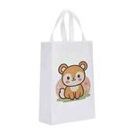 Squirrel Printed Non-woven Fabric Bag Print On Your Demand, Size:35x25x10cm(White)