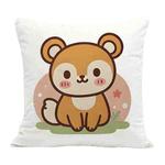 Squirrel Printed Sofa Pillow Case No Core Print On Your Demand, Size:50x50cm(Dutch Velvet)
